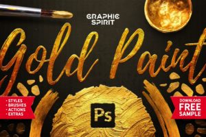 Gold Paint Effect For Photoshop