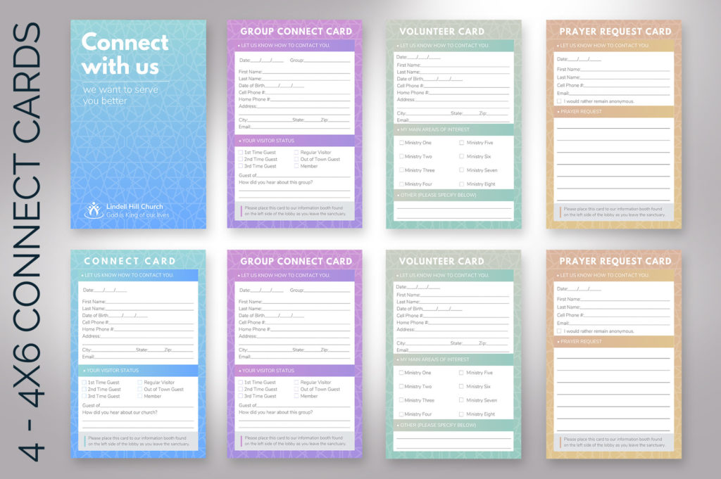 Church Connect Card Templates » Godserv Designs