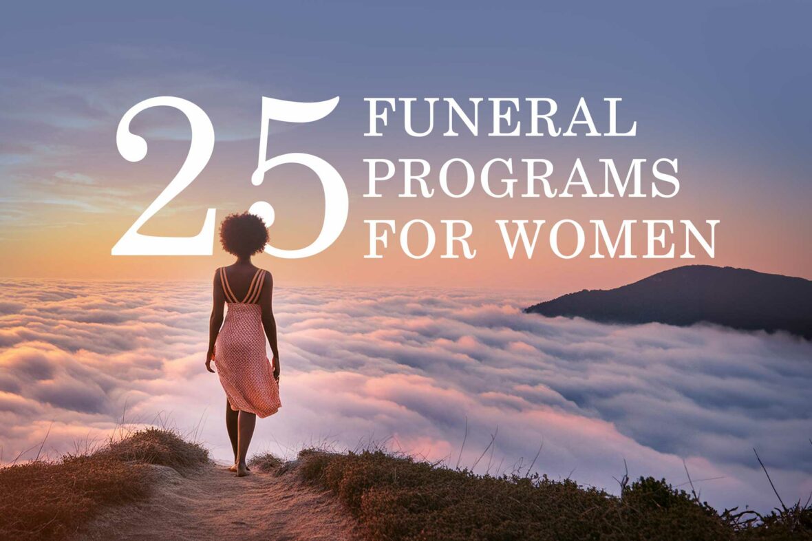 25 Incredible Funeral Programs for Women » Godserv Designs