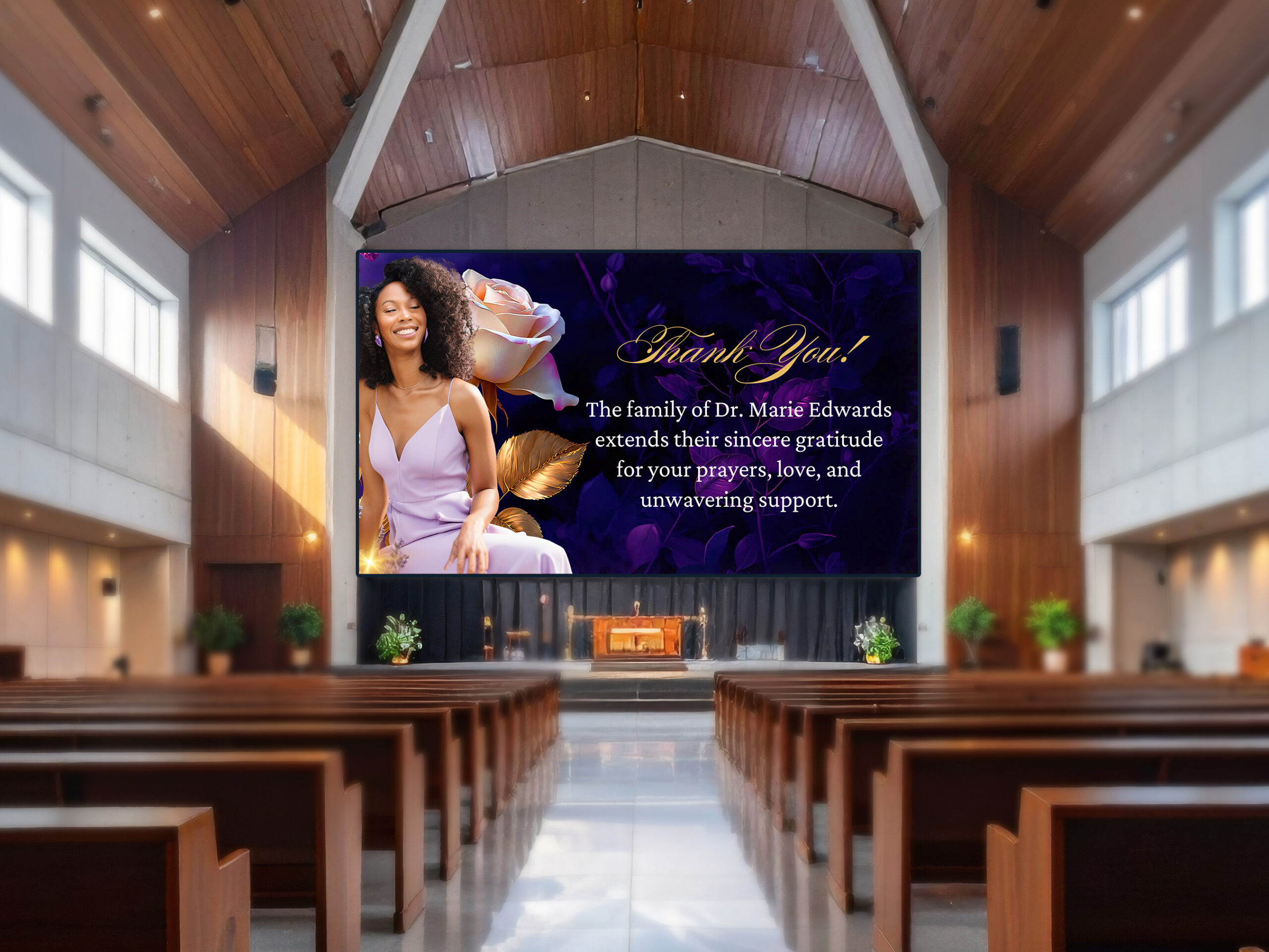 Beautiful Animated Funeral Slideshow Canva Templates: Memorial Keepsakes