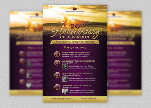 Church Anniversary Flyer and Poster Template