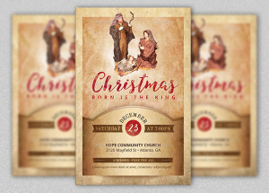 Christmas Cantata Flyer and Poster Template