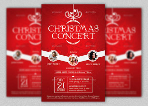 Christmas Concert Flyer and Poster Template