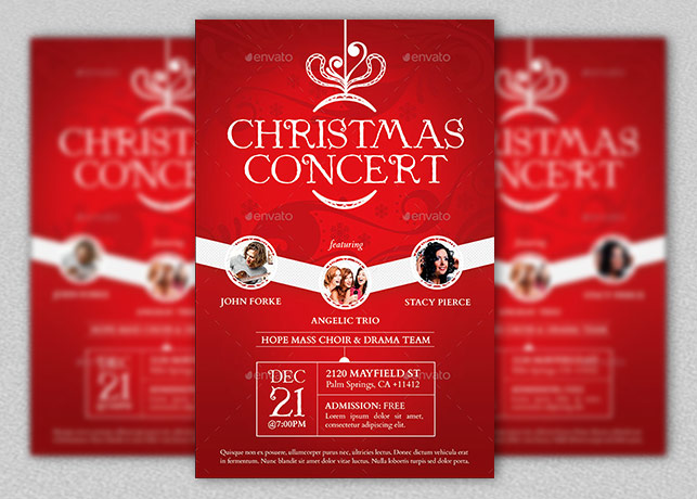 Christmas Concert Flyer and Poster Template