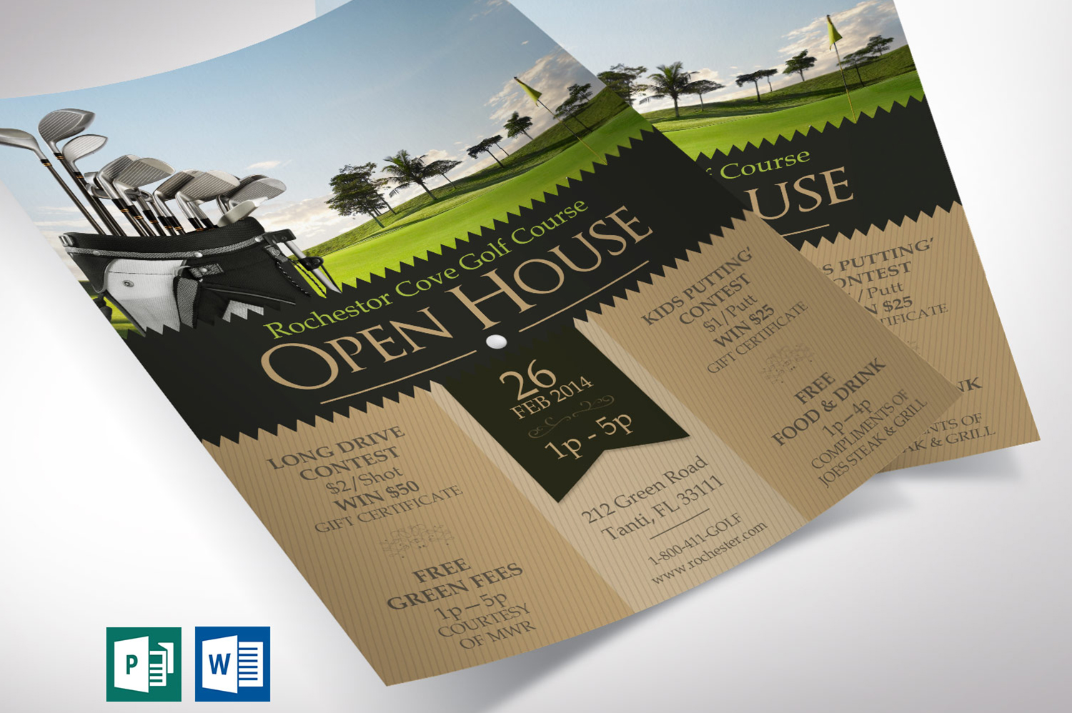 Golf Resort Open House Flyer