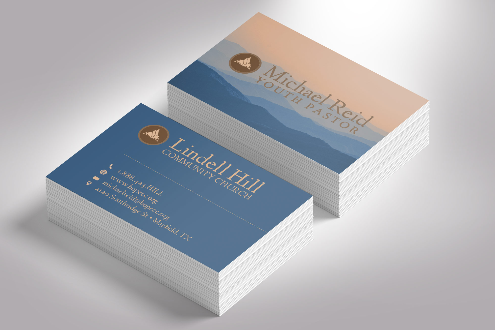 Church Business Card Photoshop Template