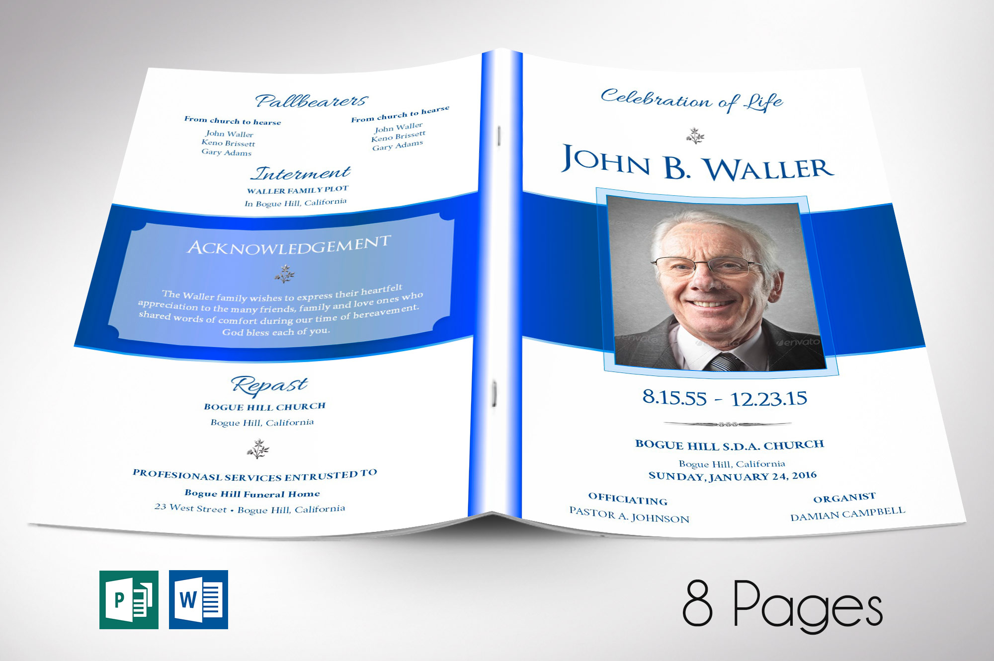 free obituary template for microsoft publisher