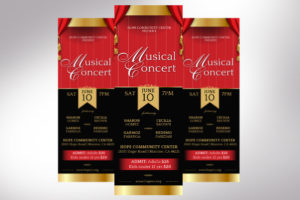 Musical Event Ticket Canva Template V2