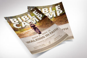 Youth Bible Camp Church Flyer Template