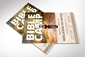 Youth Bible Camp Church Flyer Template
