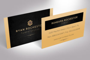 Funeral Services Business Card Canva Template