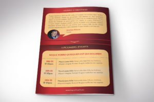 Candlelight Christmas Program Canva Template