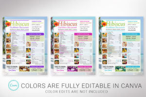 Caribbean Restaurant Menu Template for Canva