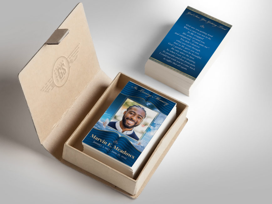 Loving Funeral Prayer Card Template for Canva