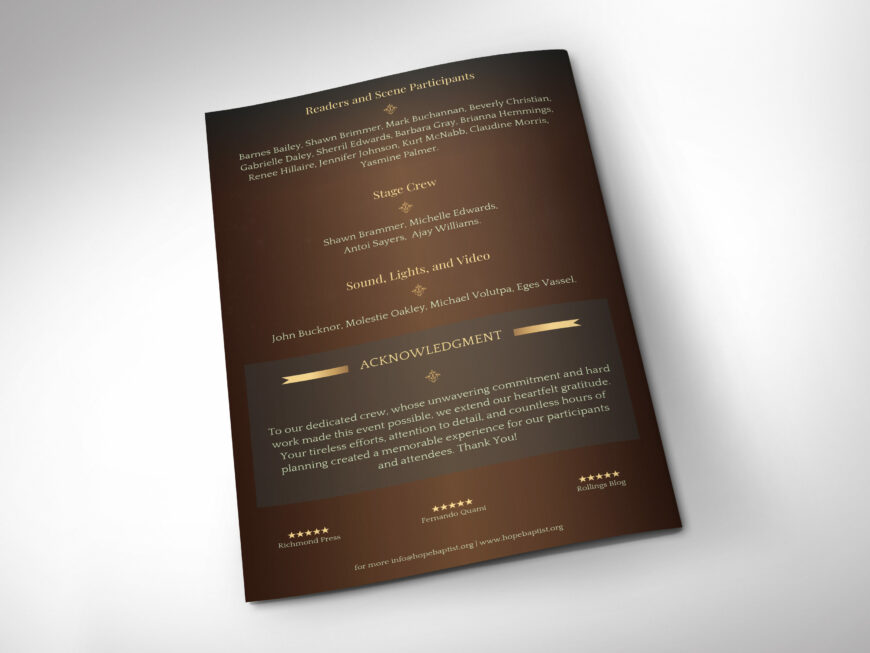 Silent Night Christmas Program Canva Template