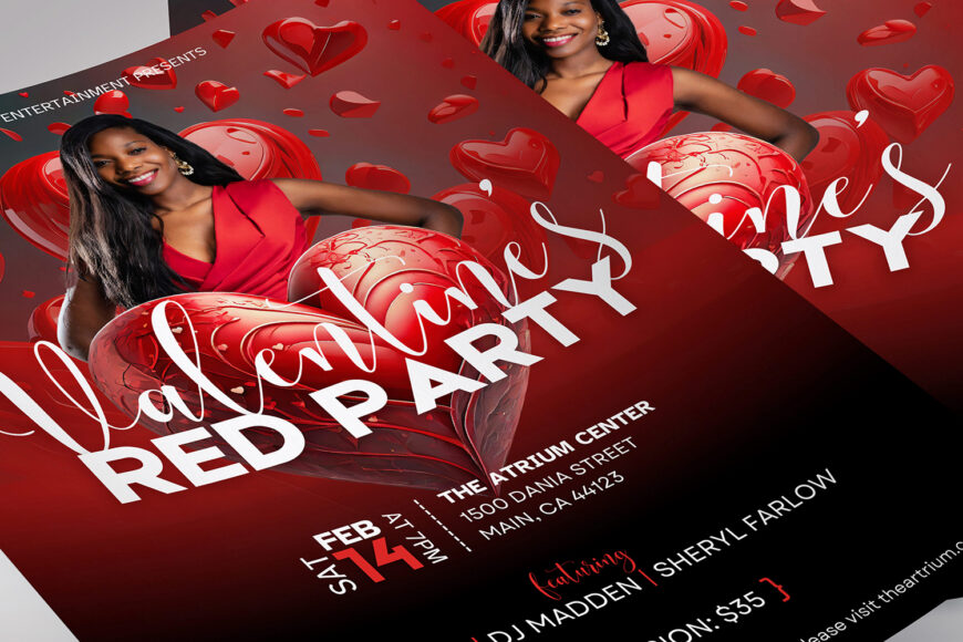 Valentine’s Day Event Flyer Template