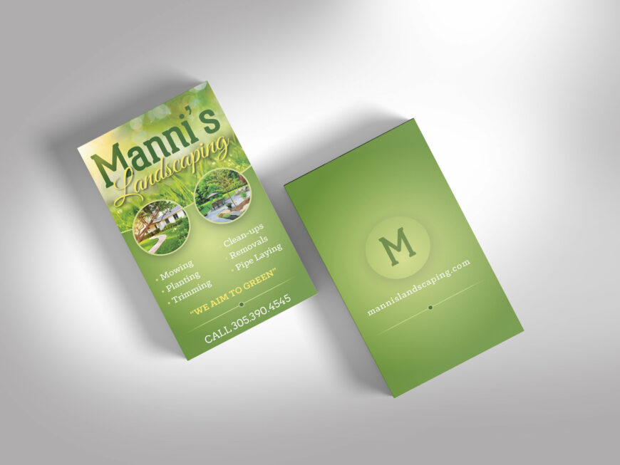 Landscaping Business Card Template for Canva