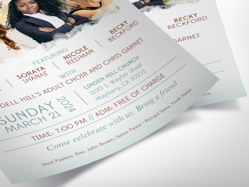 Resurrection Celebration Flyer Template for Canva