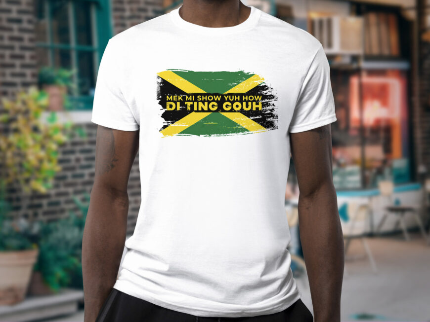 Jamaican Slang Classic T-Shirt - Experience the essence of Jamaican culture with "How Di Ting Gouh,"