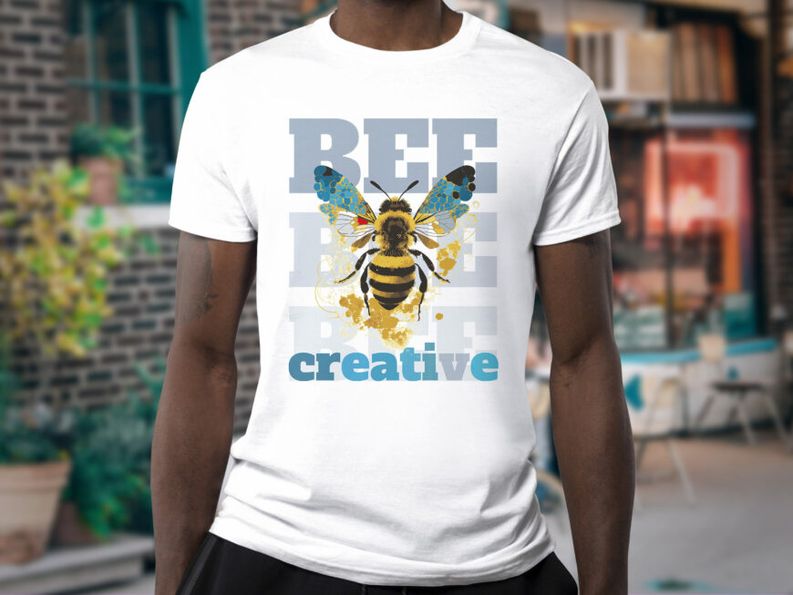 Be Creative T-Shirt Bee T-Shirt designed and sold by Godserv