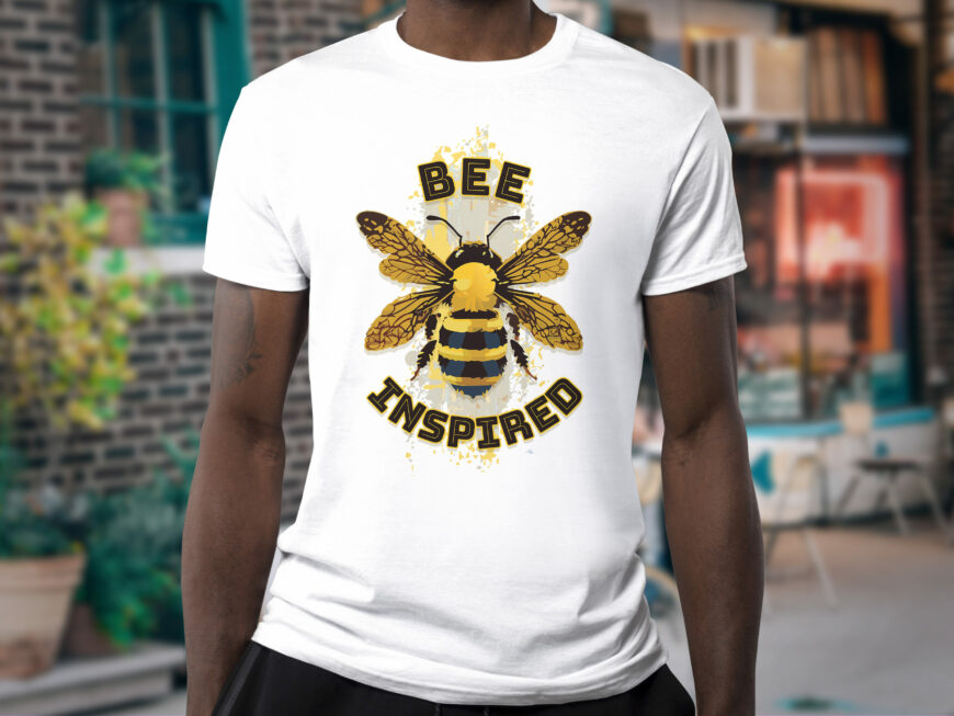 Bee Inspired T-Shirt Bee T-Shirt designed and sold by Godserv