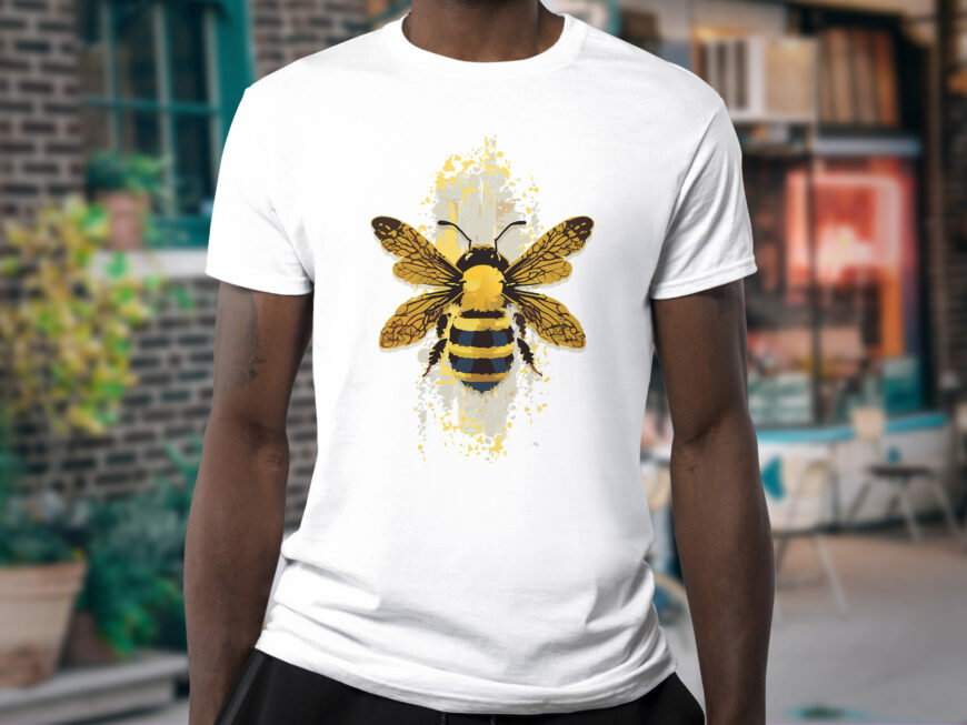 Bee Inspired T-Shirt Bee T-Shirt designed and sold by Godserv