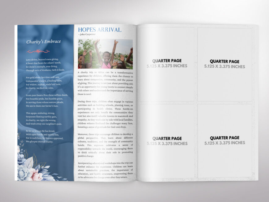 Church Souvenir Book Template for Canva