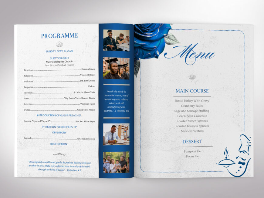 Church Souvenir Book Template for Canva