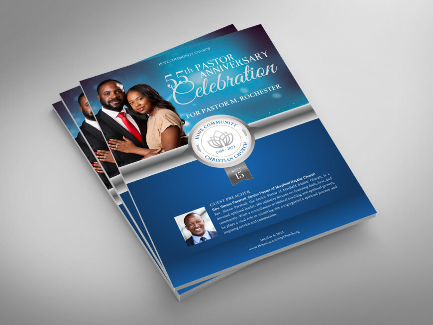 Church Souvenir Book Template for Canva