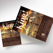 Crucified King Easter Postcard Template for Canva