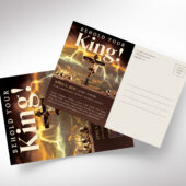 Crucified King Easter Postcard Template for Canva