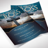 Empty Cross Easter Flyer Template, Canva