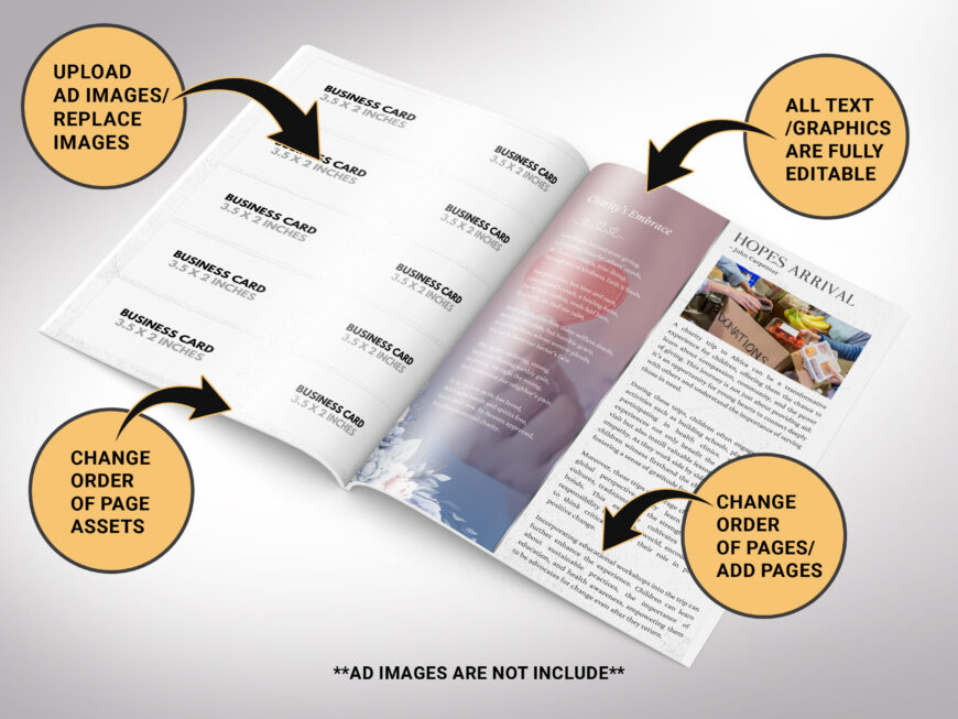 Black Silver Church Souvenir Book Canva Template