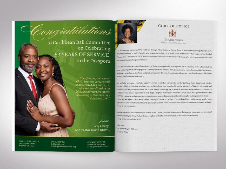 Jamaica Independence Gala Souvenir Book Canva Template