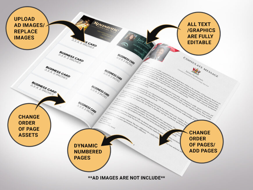 Trinidad Anniversary Gala Souvenir Book Canva Template