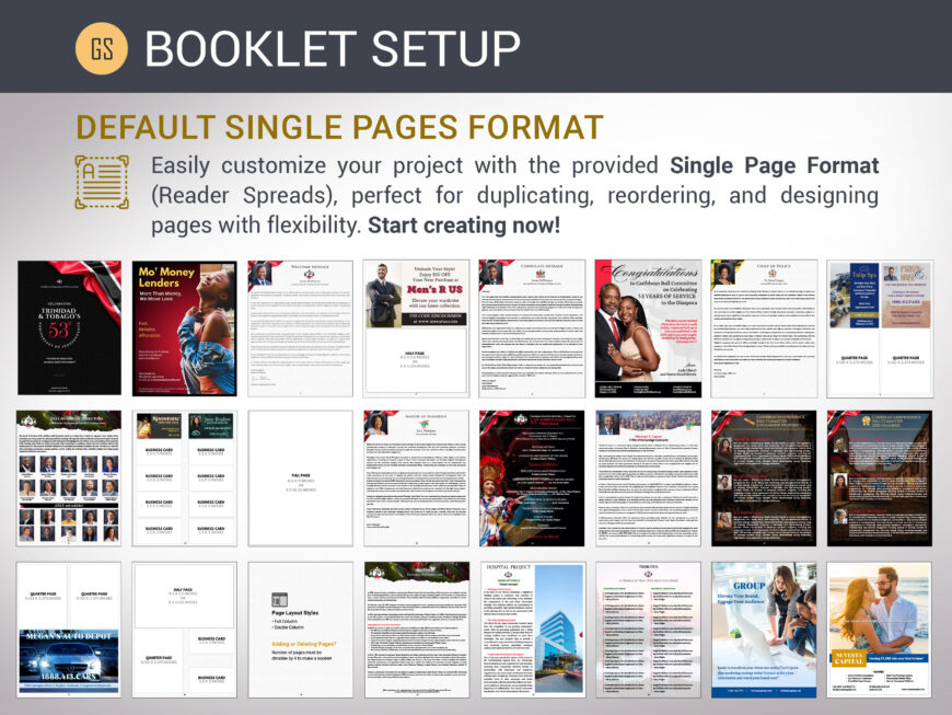 Trinidad Anniversary Gala Souvenir Book Canva Template