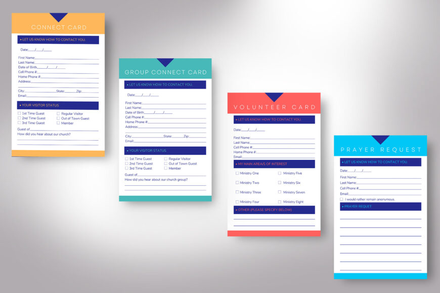 Connect Card Set Canva Template
