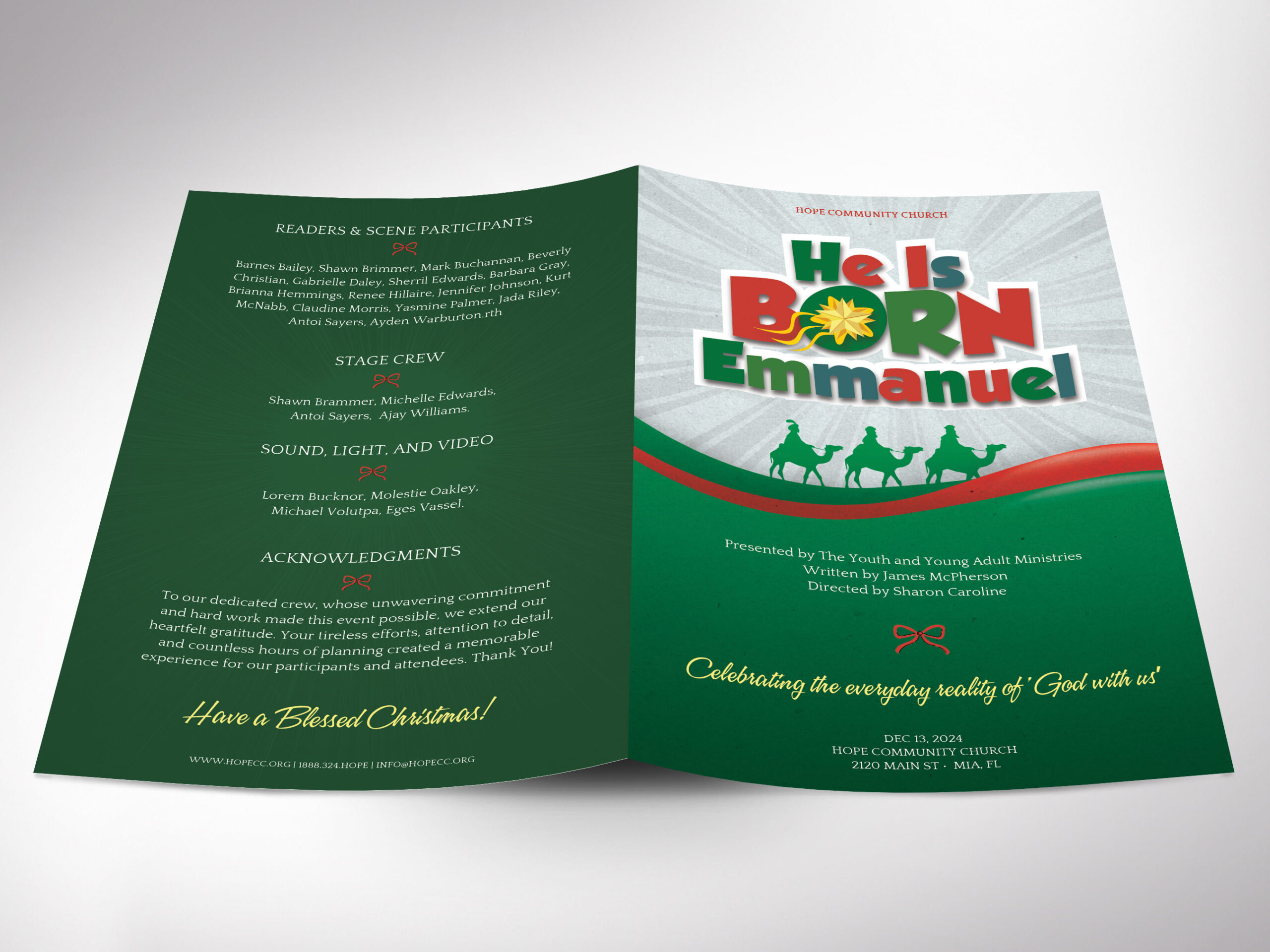 Musical Program Designs Christmas Musical Program Canva Template » Godserv Designs