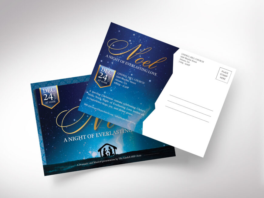 Noel Christmas Cantata Invitation Template
