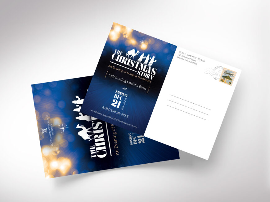 Christmas Story Postcard Template