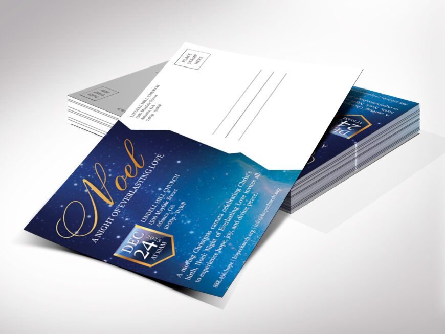 Noel Christmas Cantata Invitation Template