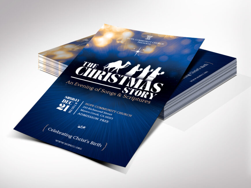 Christmas Story Postcard Template