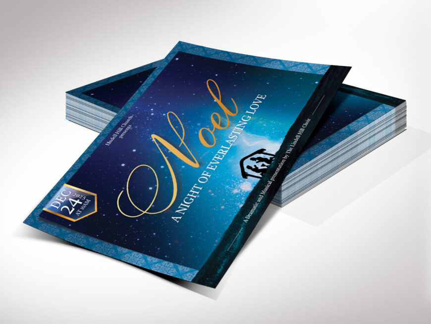Noel Christmas Cantata Invitation Template