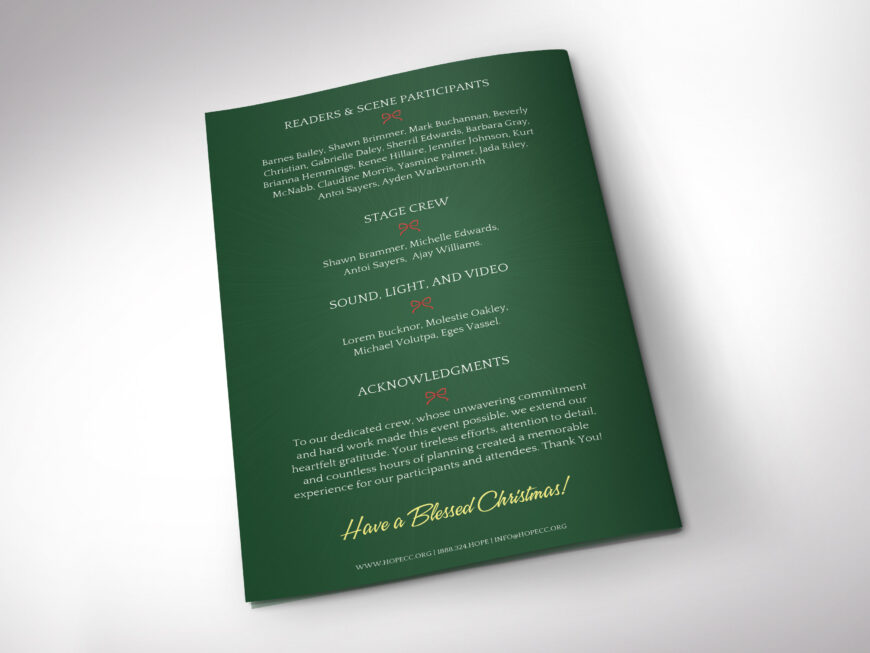 Christmas Musical Program Canva Template