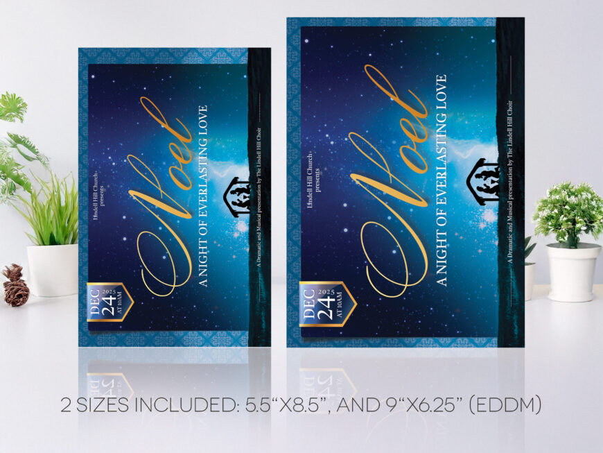 Noel Christmas Cantata Invitation Template