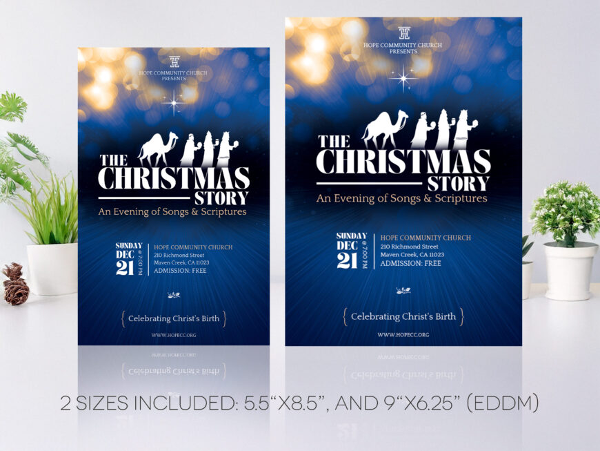Christmas Story Postcard Template