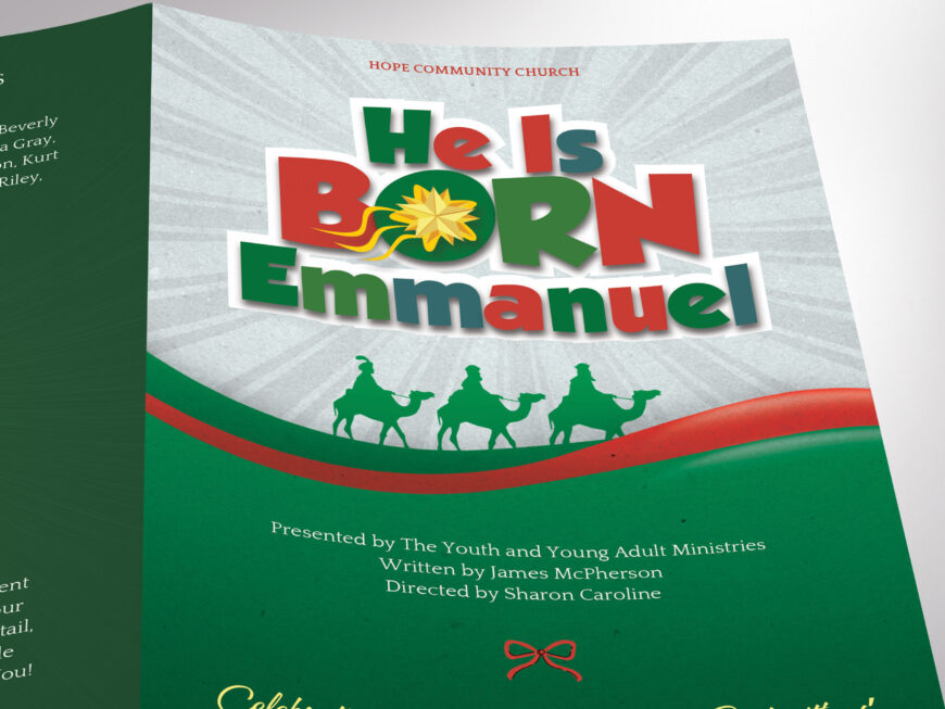 Christmas Musical Program Canva Template