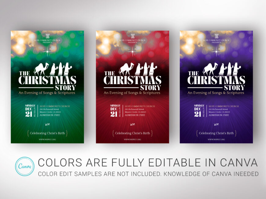 Christmas Story Postcard Template