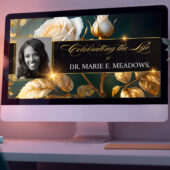 White Rose Funeral Slideshow Template