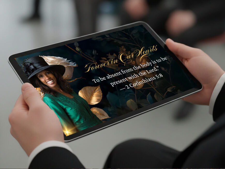 White Rose Funeral Slideshow Template